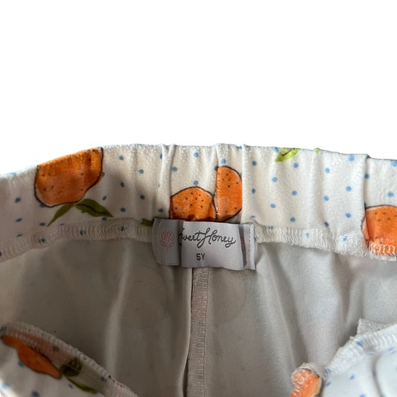 Sweet Honey Oranges Jogger Pajamas Size 5 - Picture 8 of 11